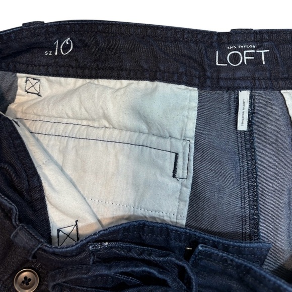 Ann Taylor LOFT, Lightweight Denim Shorts, Size 10, Blue - Picture 8 of 8